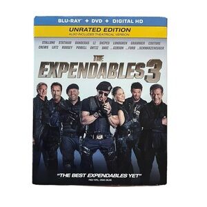 The‎ Expendables 3 (Blu-ray + DVD, 2014, Slipcover) Sylvester Stallone, Jet Li